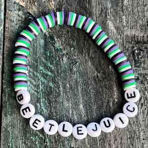 Beaded Bracelet Clay Bead Bracelet Halloween Polymer Clay bracelet